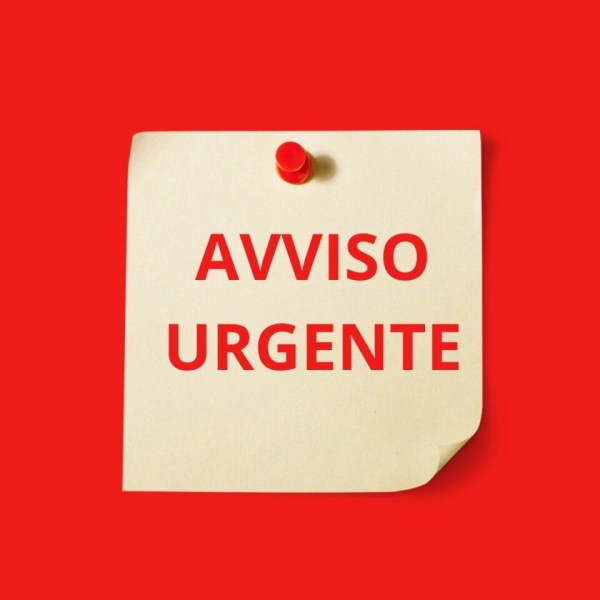 Avviso urgente