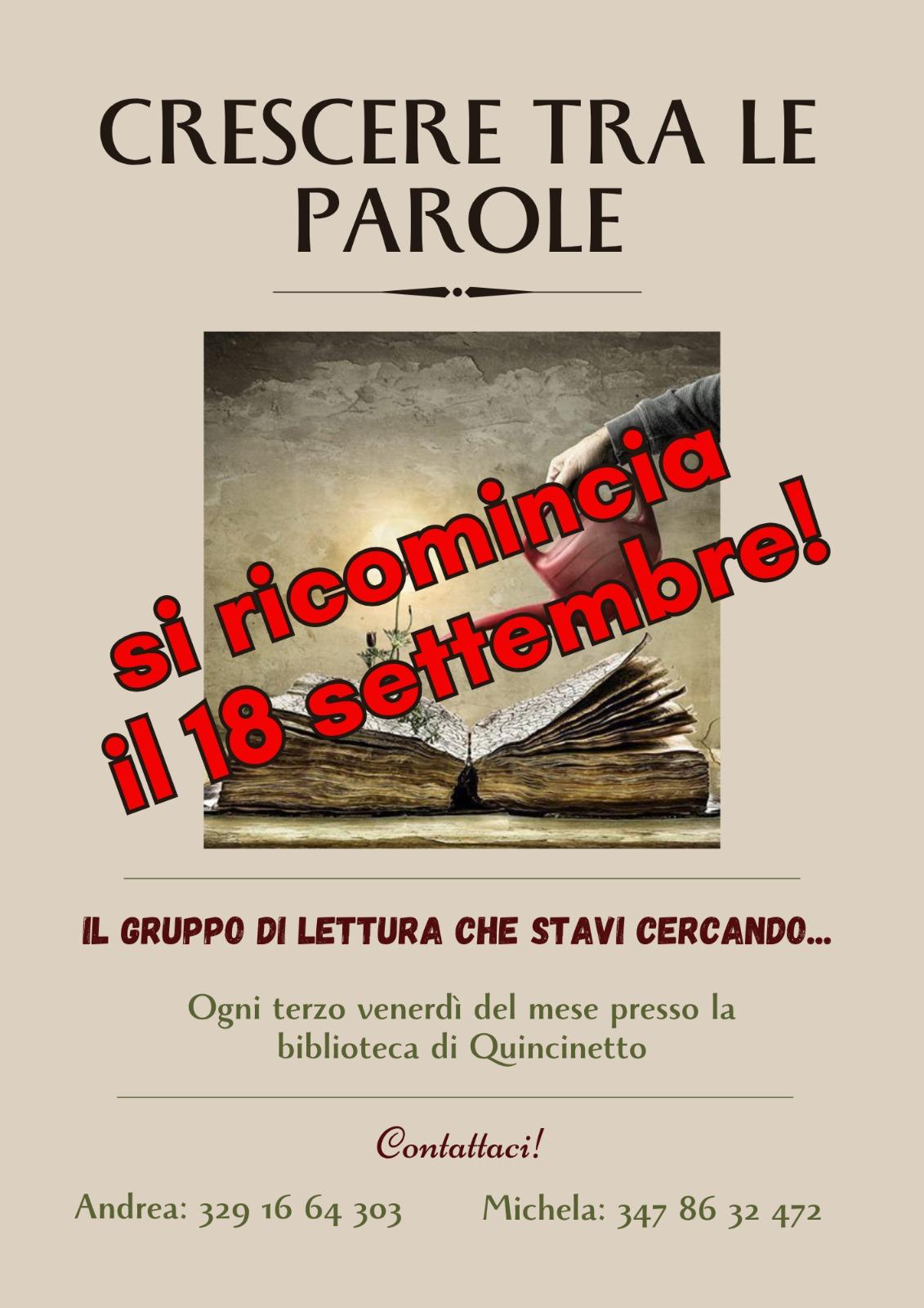 Locandina Crescere tra le parole